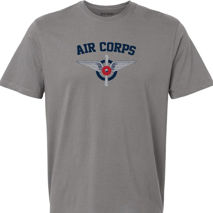US Army Air Corps Prop and Wings Insignia T-shirt - 100% made in the USA
